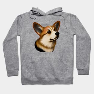 Cute Corgi Drawing Hoodie